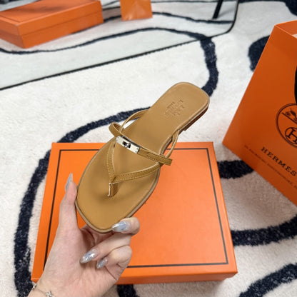 Hermes Leather Logo Slides