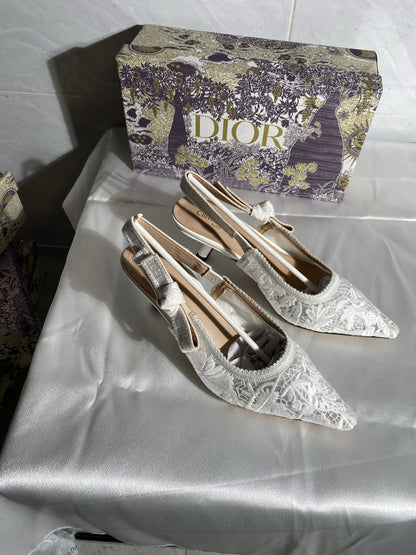 Dior Embroidered Heels