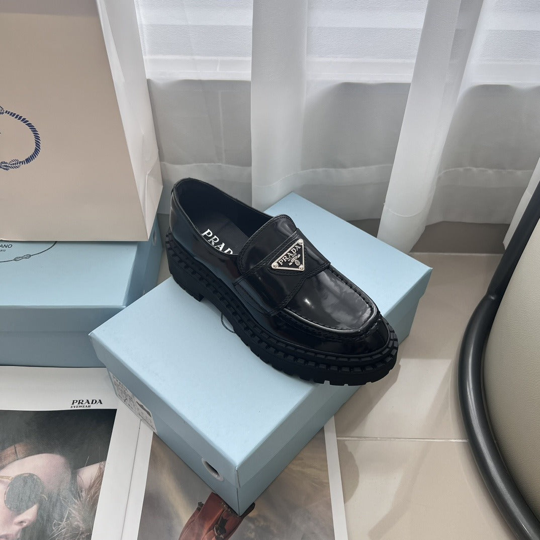 Prada Lambskin Leather Dress Shoes
