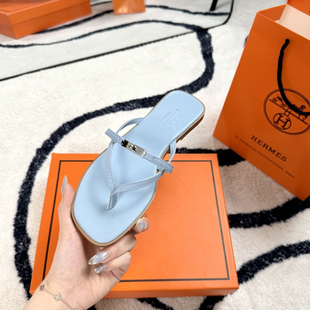Hermes Leather Logo Slides