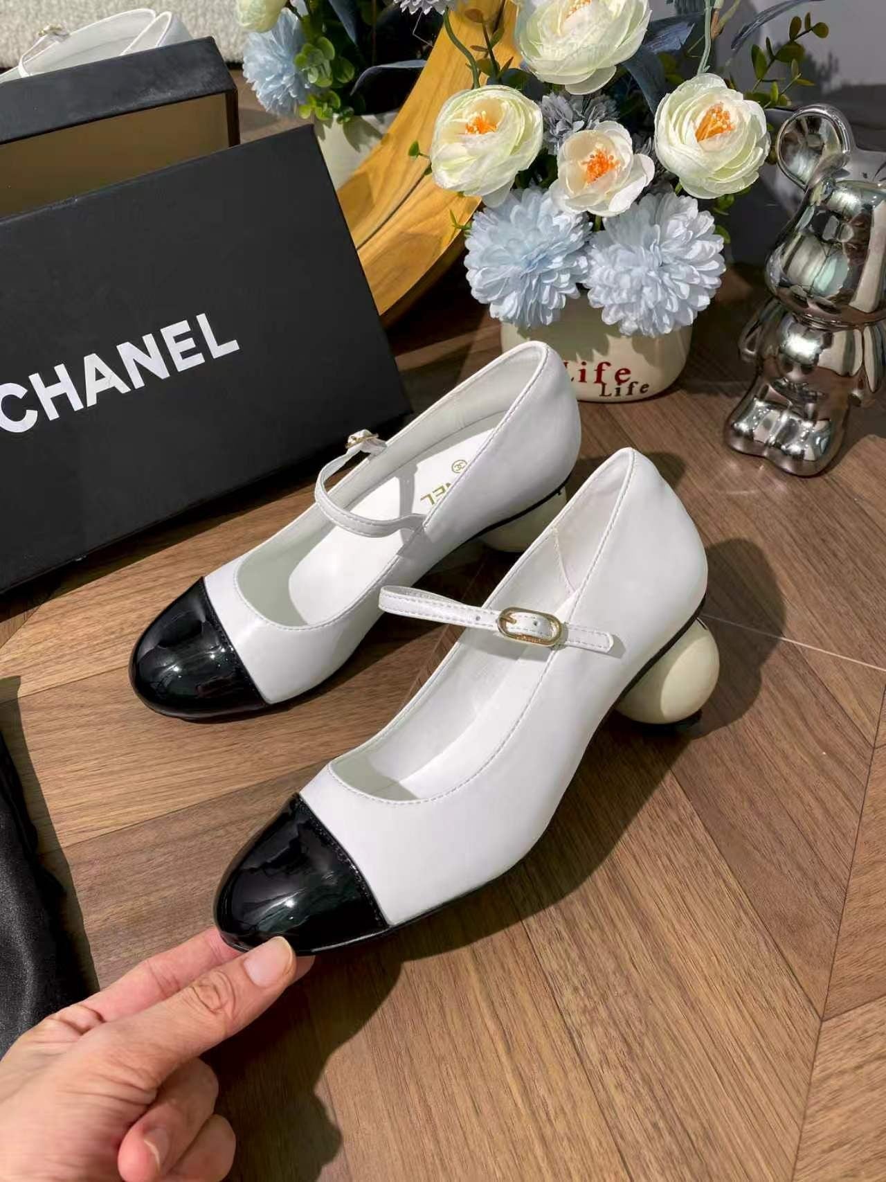Chanel Pearl Shoes