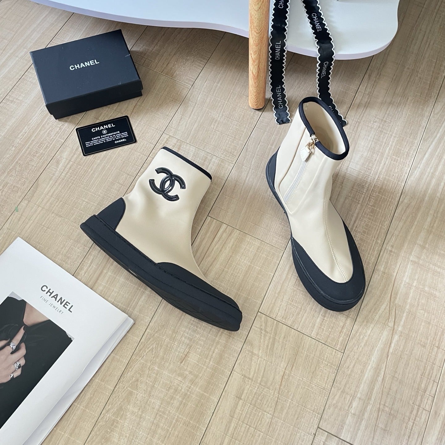 Chanel Leather Boots