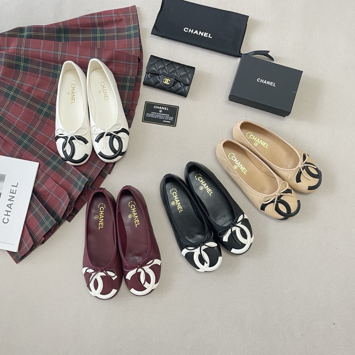 Chanel Leather Ballet Flats