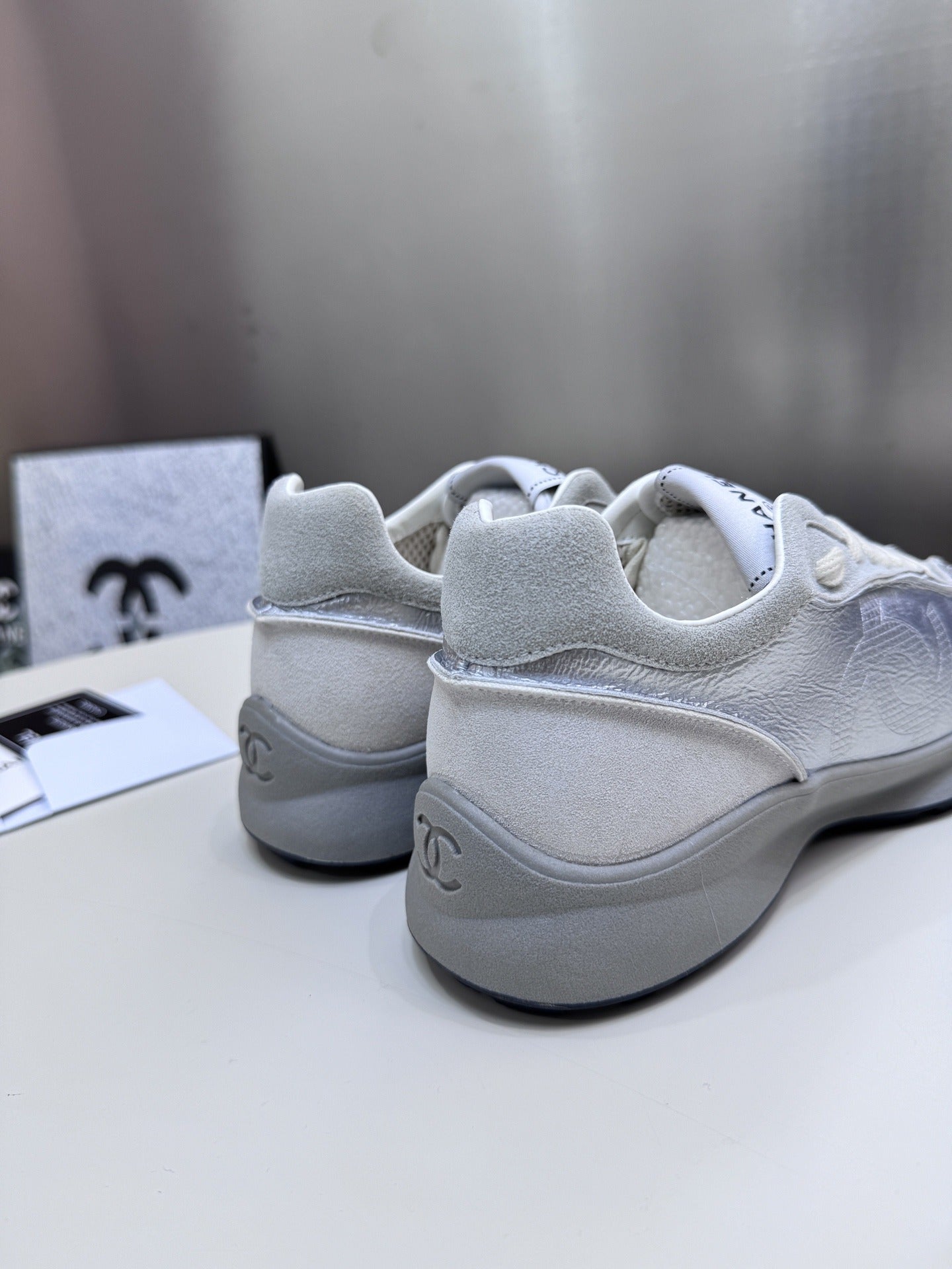 Chanel Leather Tennis Sneakers