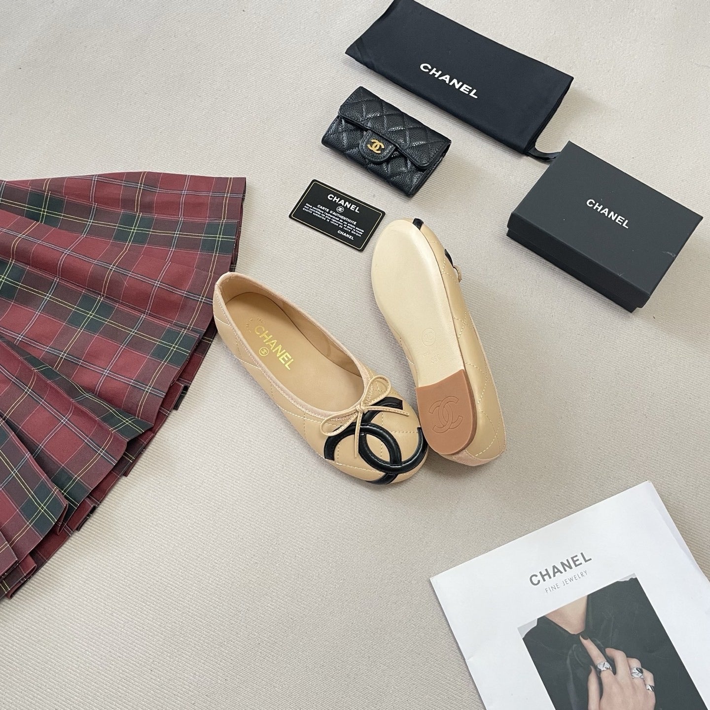 Chanel Leather Ballet Flats
