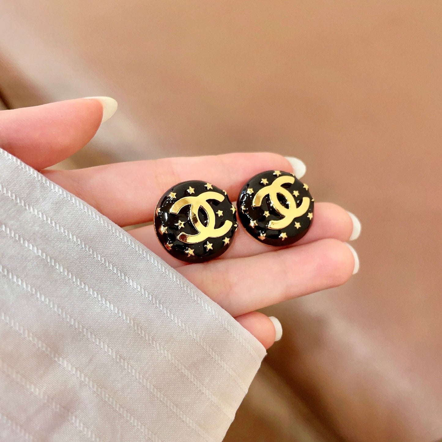 Chanel Star Earrings