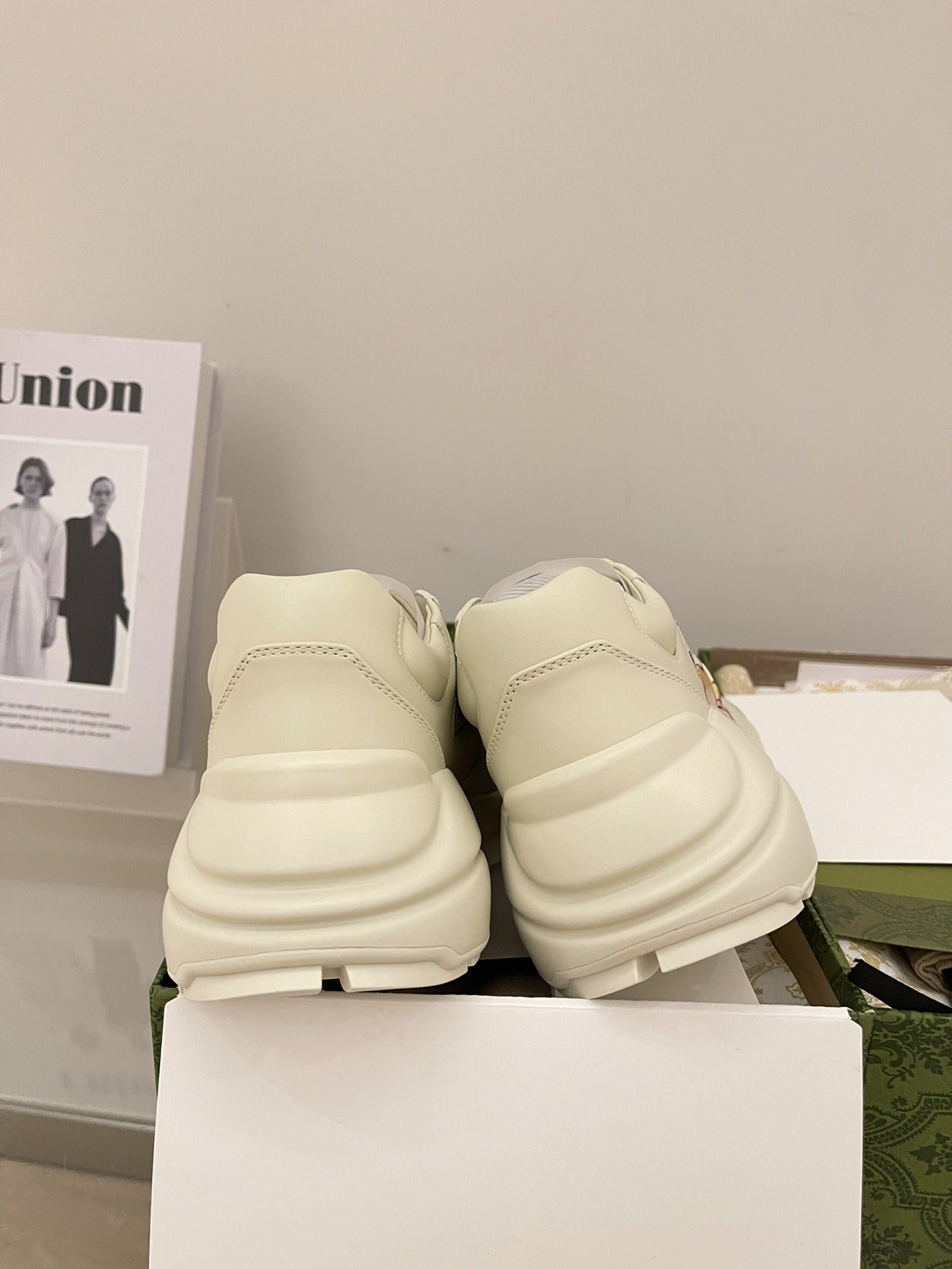 Gucci Calfskin Leather Sneakers