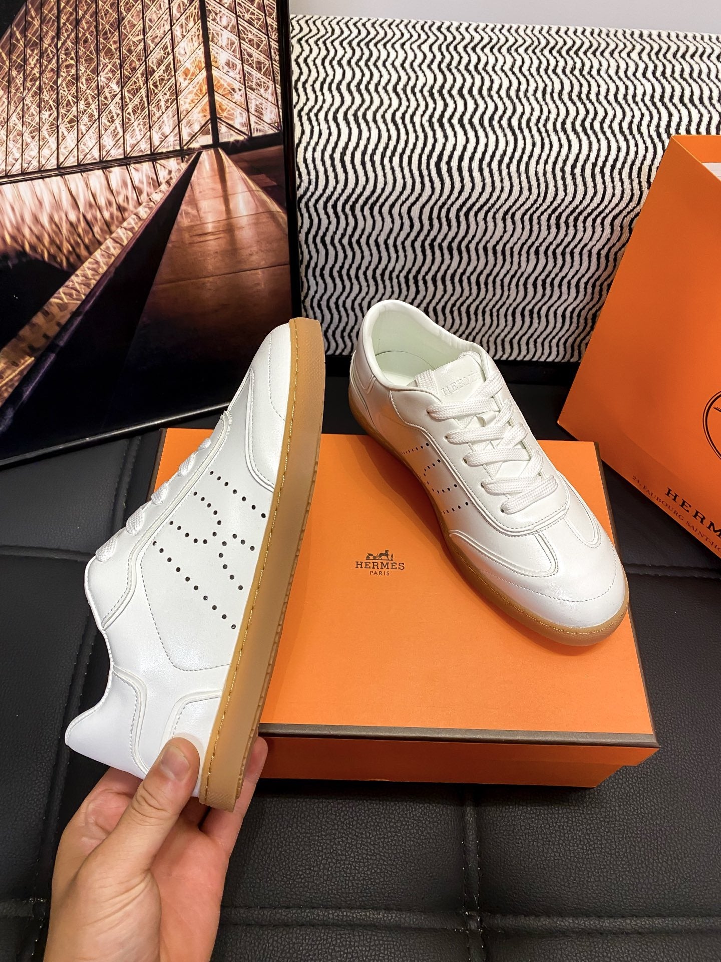 Hermes Black Shoes