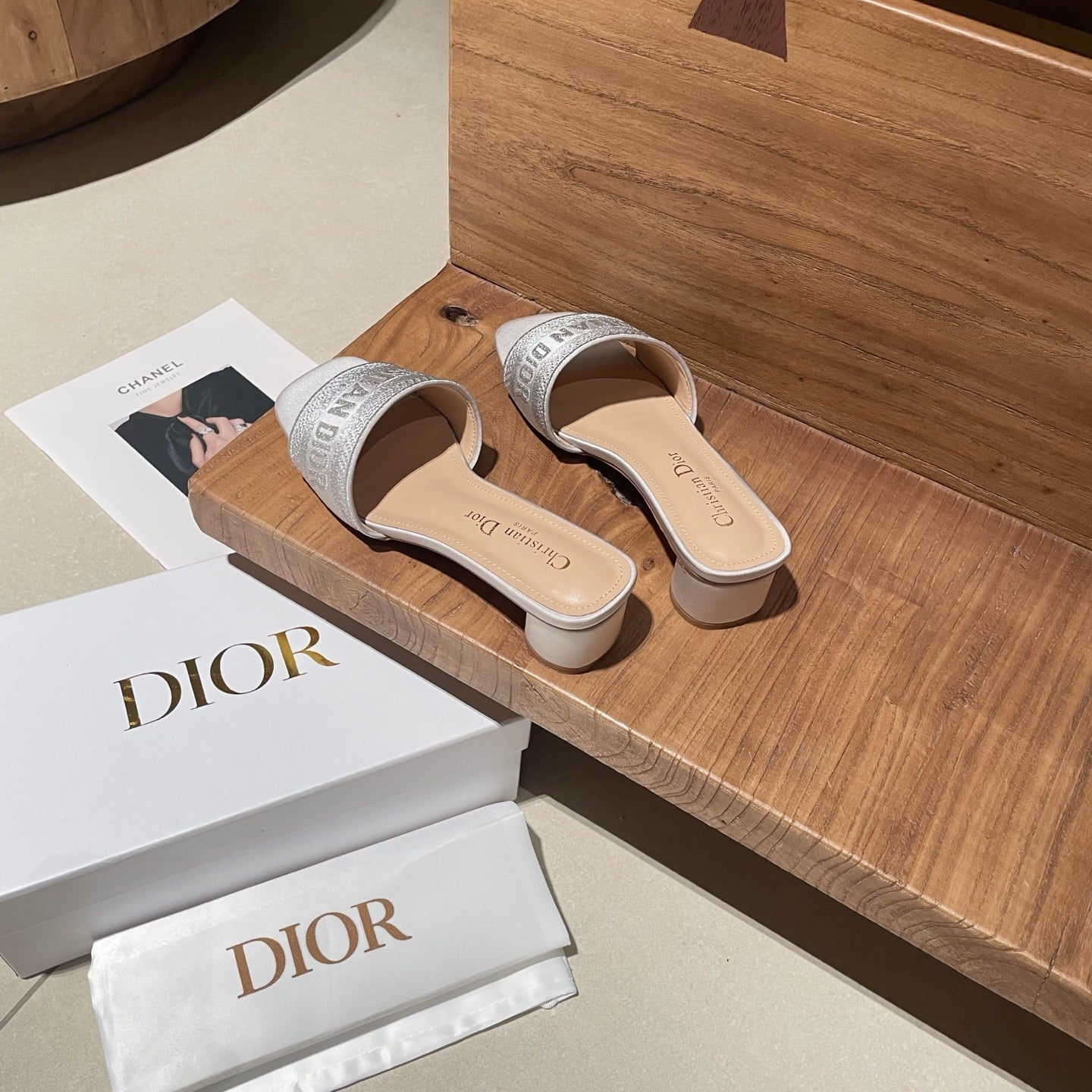 Dior Embroidered Slides