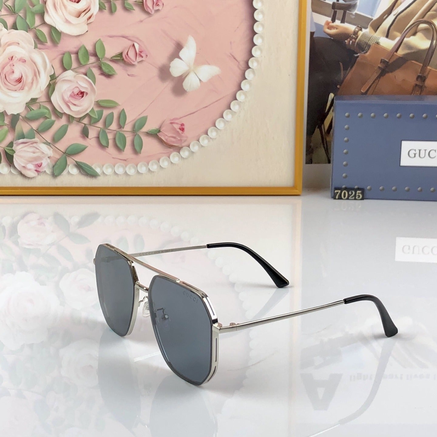 Gucci Nylon Vintage-Finish Sunglasses