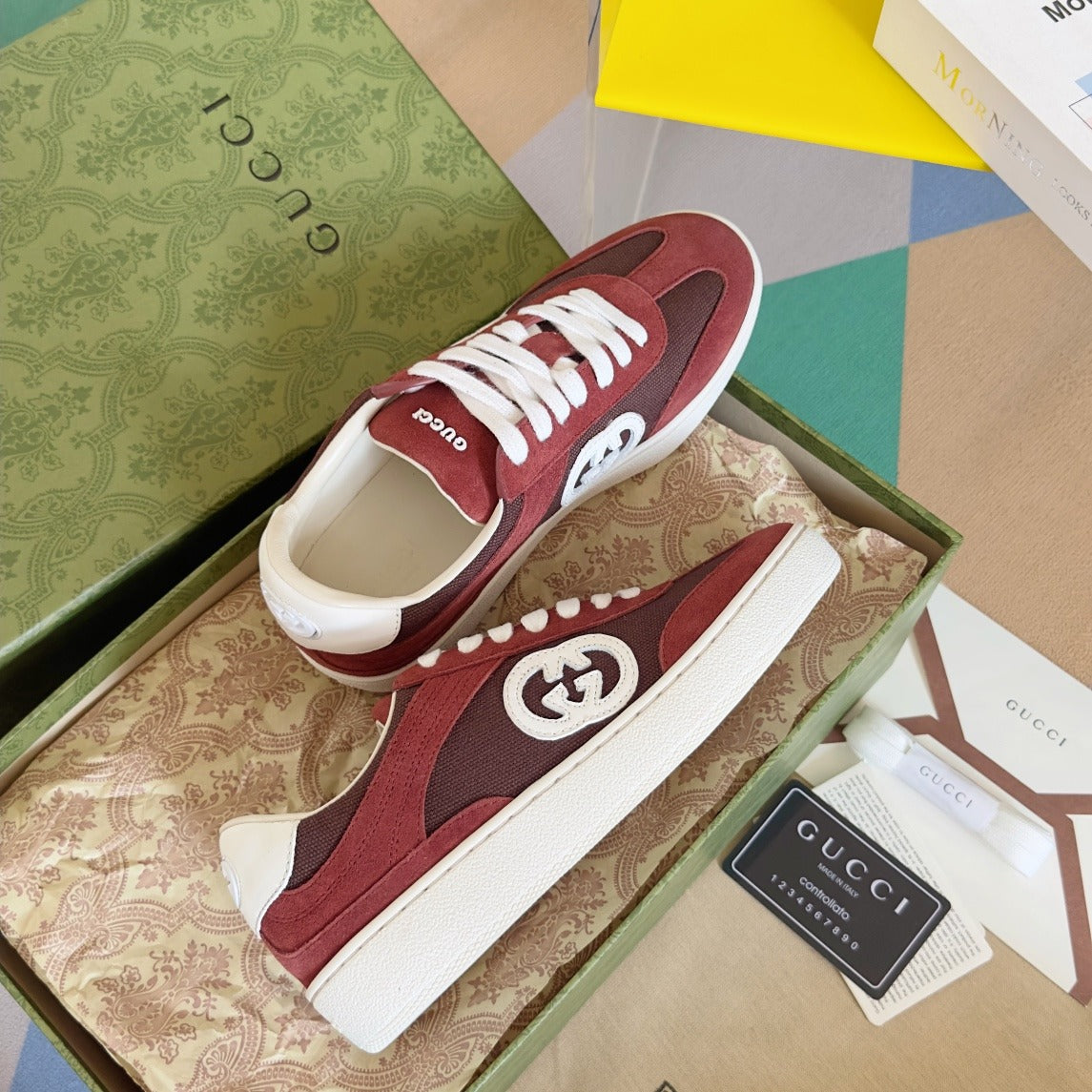 Gucci Leather Logo Sneakers