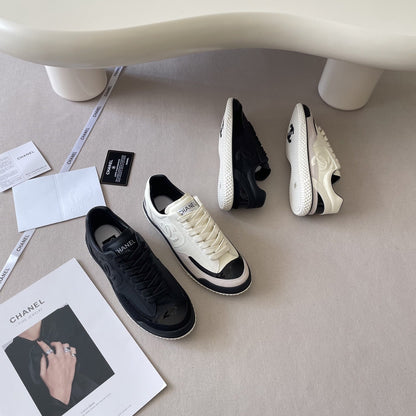 Chanel Leather Colorblock Shoes