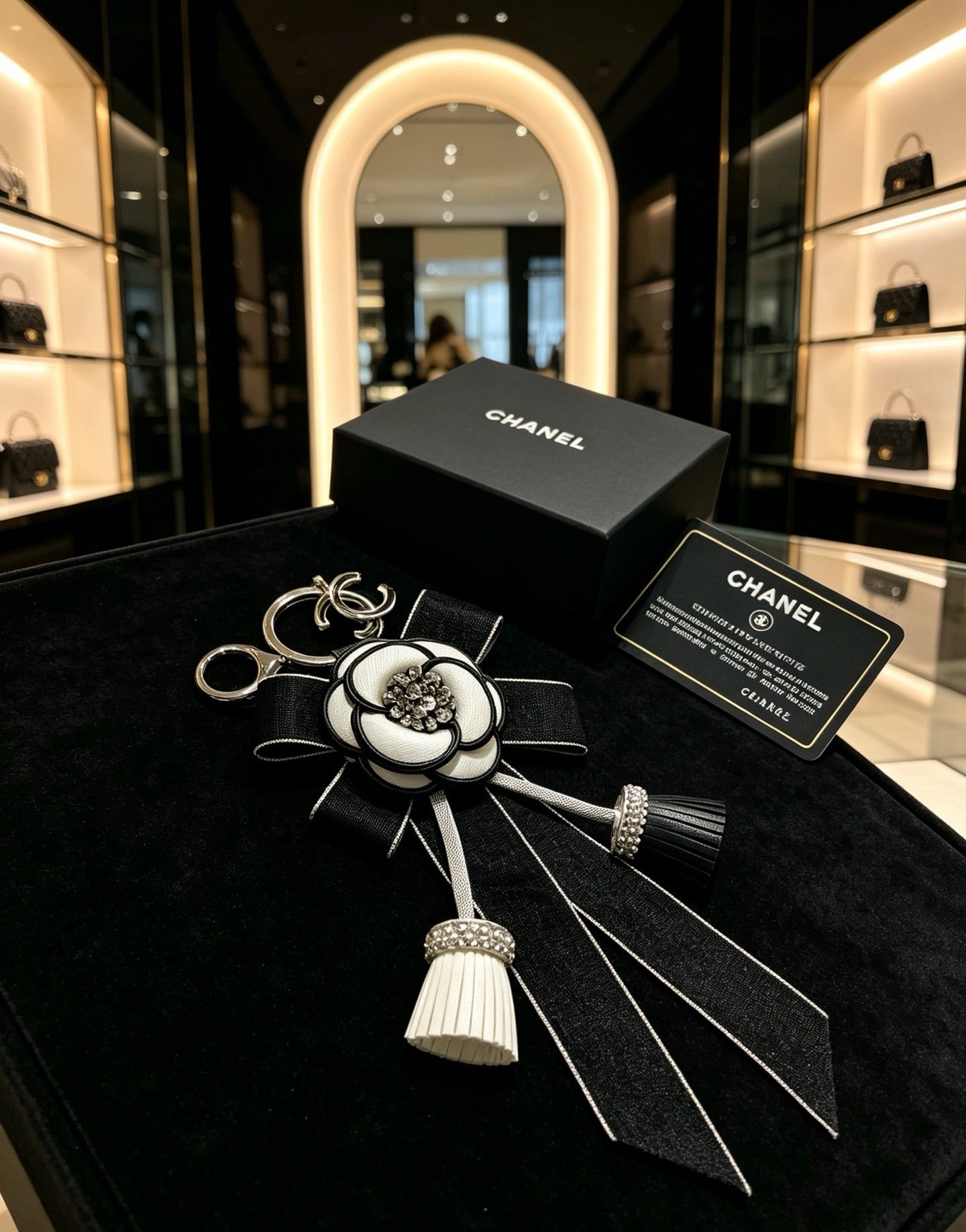 Chanel Vintage-Finish Keychain