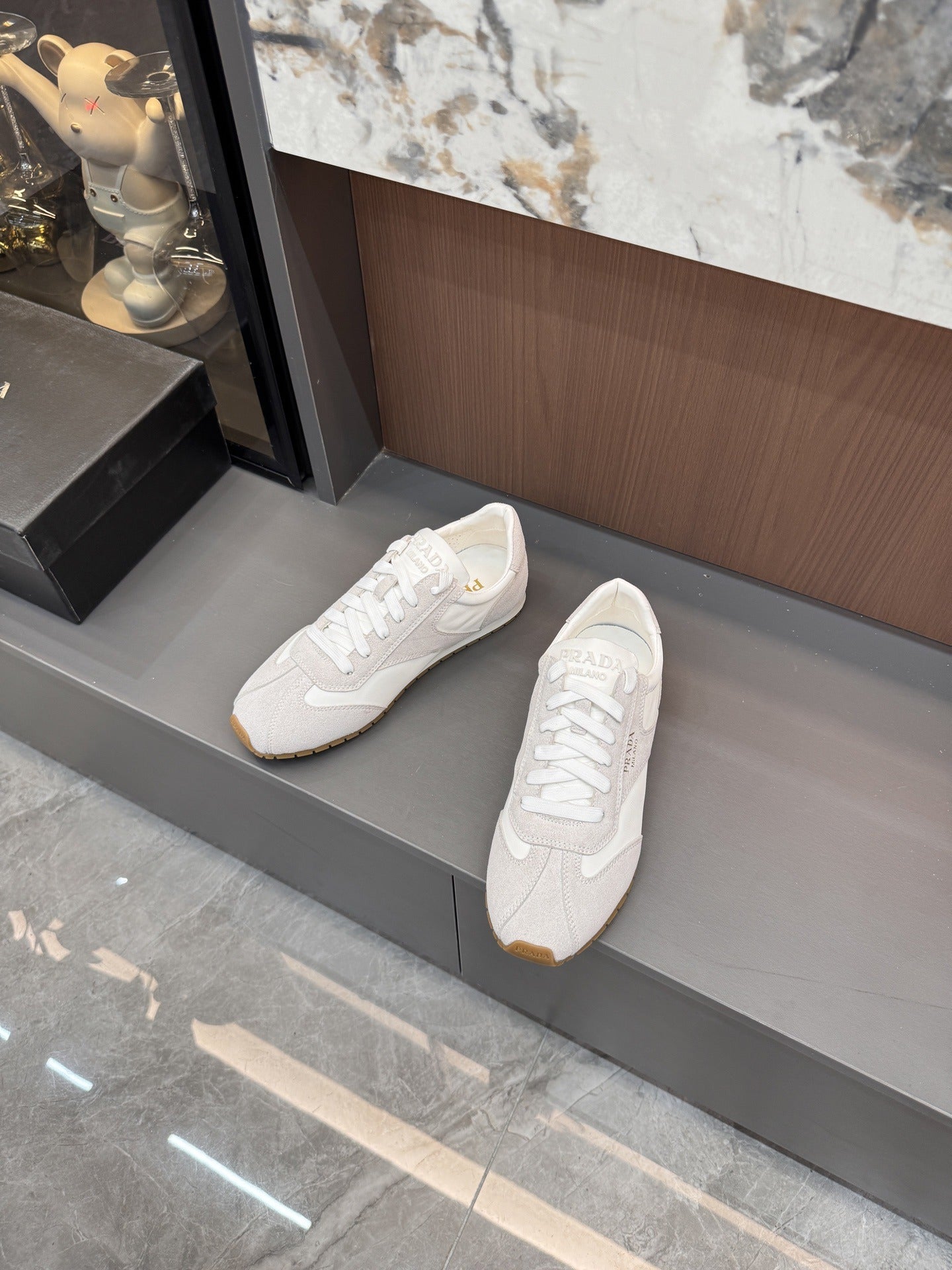 Prada Lambskin Leather Sneakers