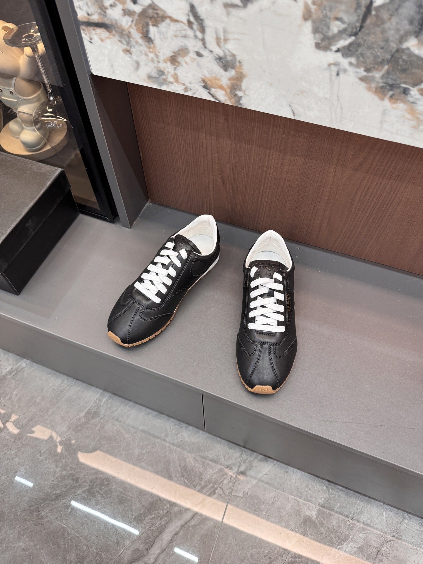 Prada Lambskin Leather Sneakers