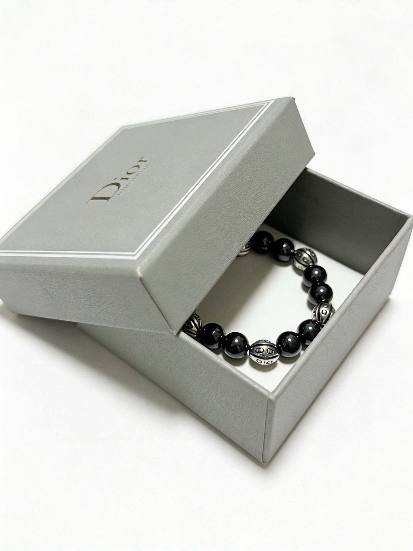 Dior Sterling Silver Vintage-Finish Bracelet