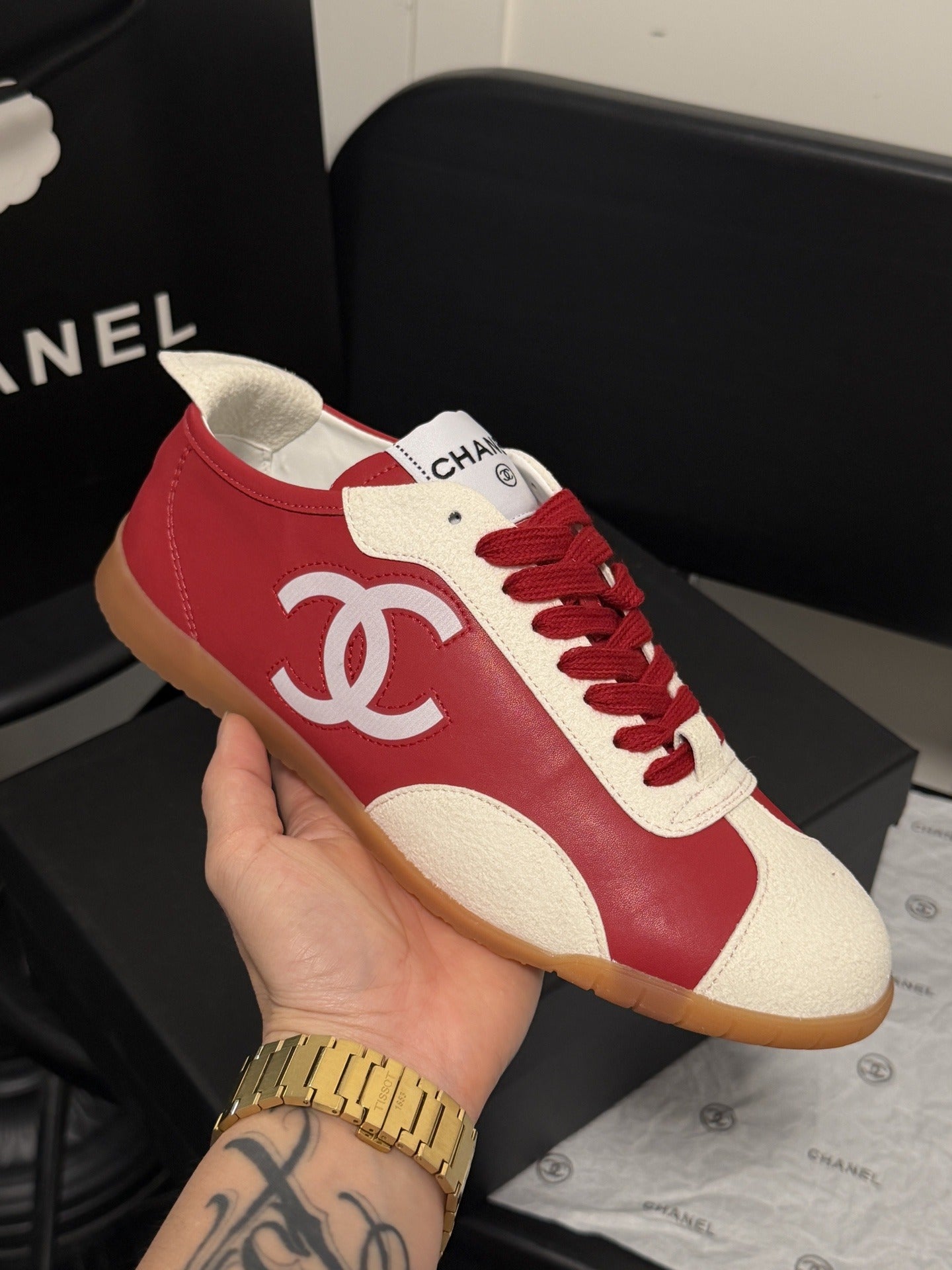 Chanel Leather Sneakers