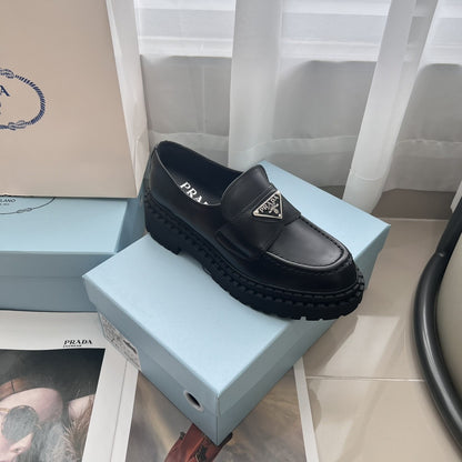 Prada Lambskin Leather Loafers