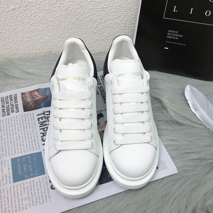 Alexander McQueen Lambskin Leather Logo Sneakers