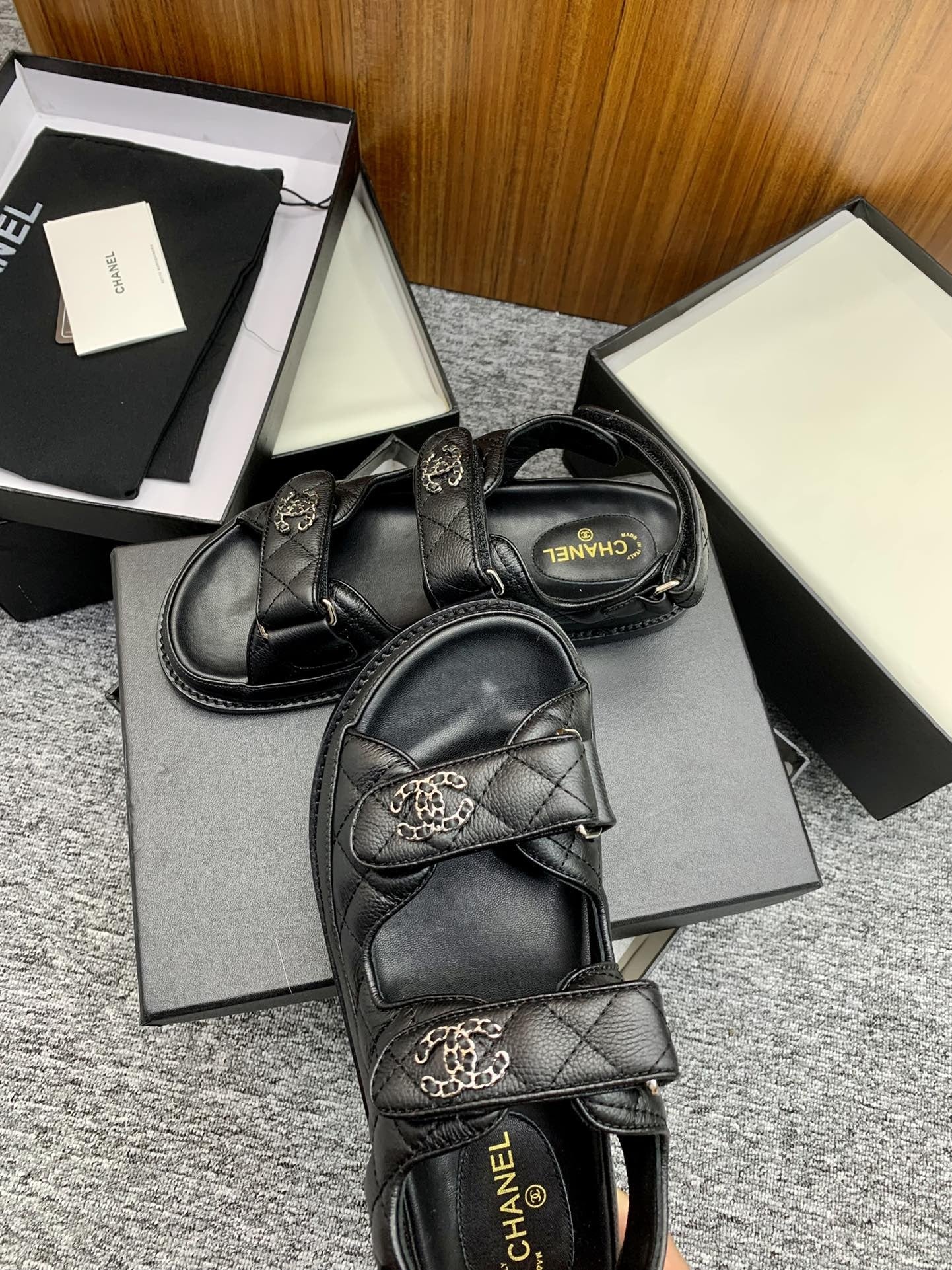 Chanel Lambskin Leather Sandals