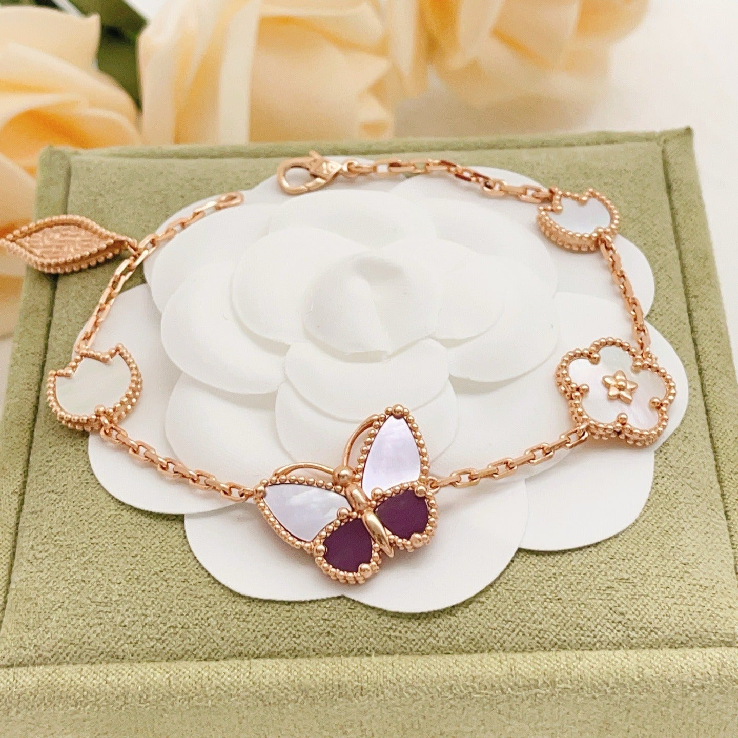 Van Cleef & Arpels Brass Butterfly Bracelet