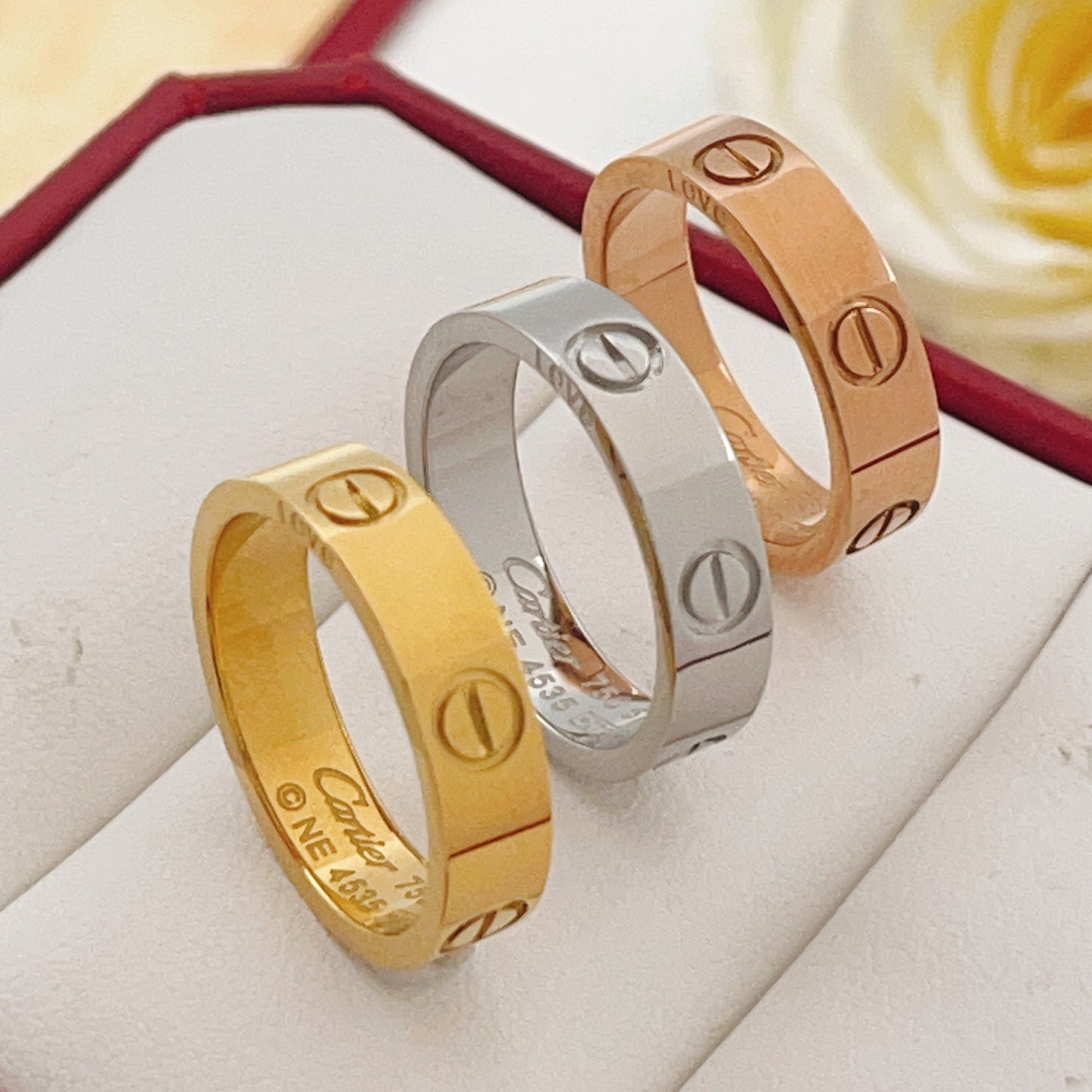 Cartier Silver Brass Ring