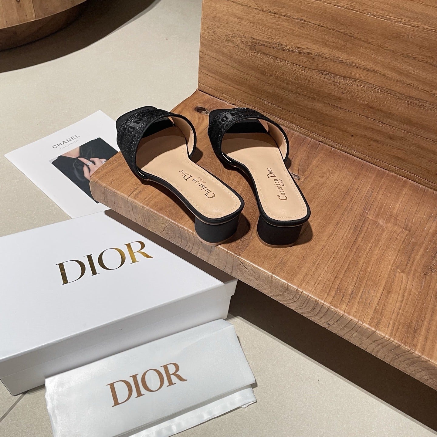 Dior Embroidered Slides