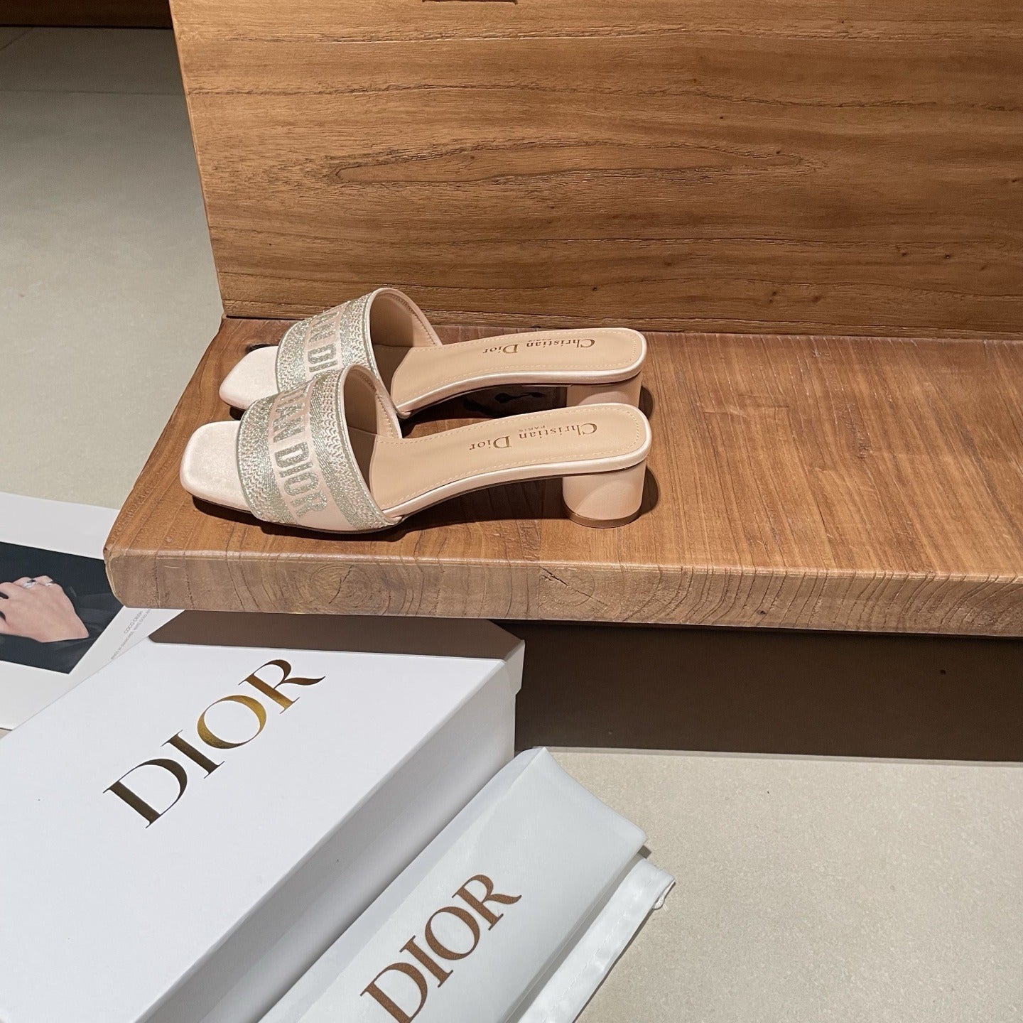 Dior Embroidered Slides