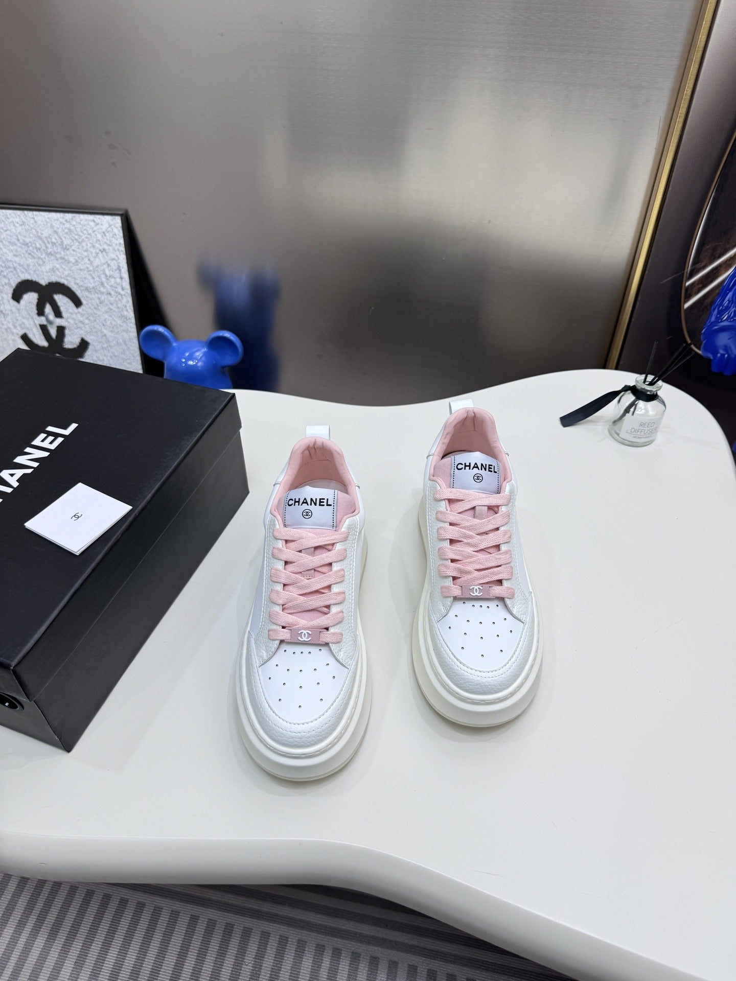 Chanel Leather Tennis Shoes