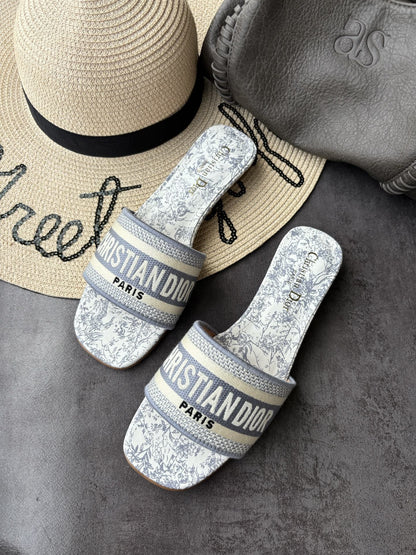 Dior Square Toe Slides