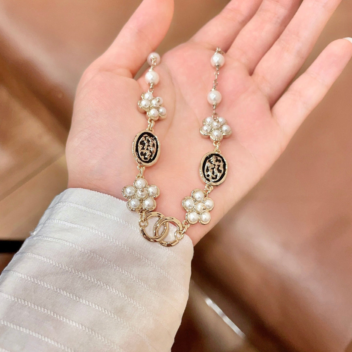 Chanel Logo Necklace
