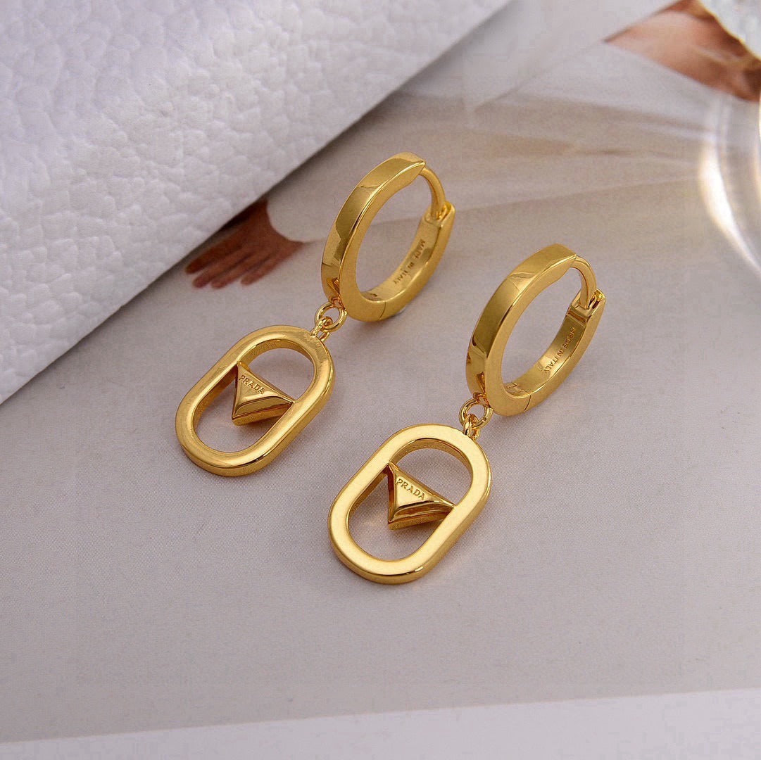 Prada Gold Earrings