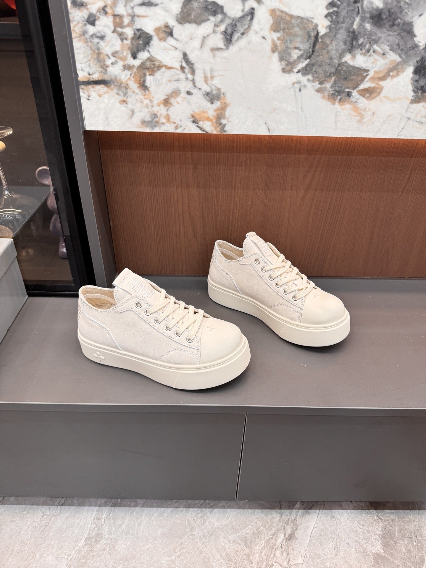 Unbranded Lambskin Leather Printed Shoes