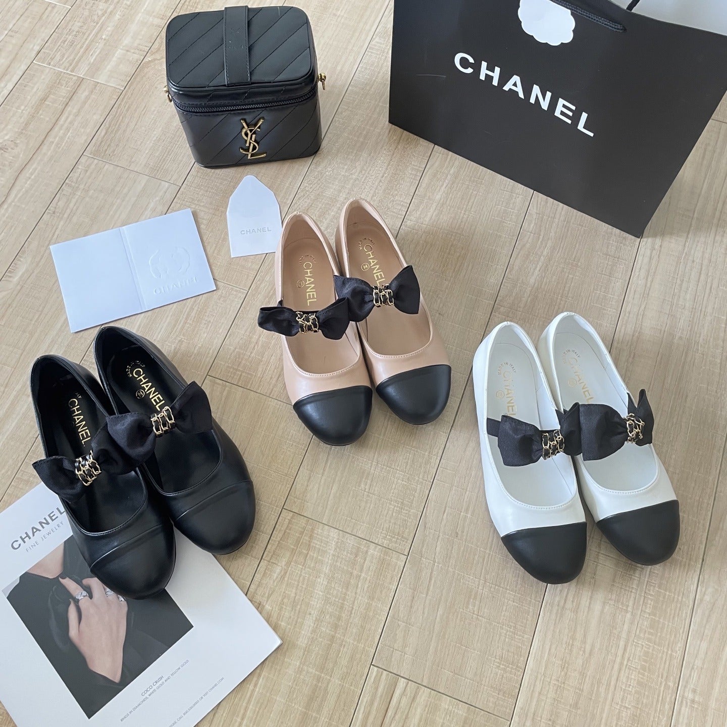 Chanel Leather Bow Shoes