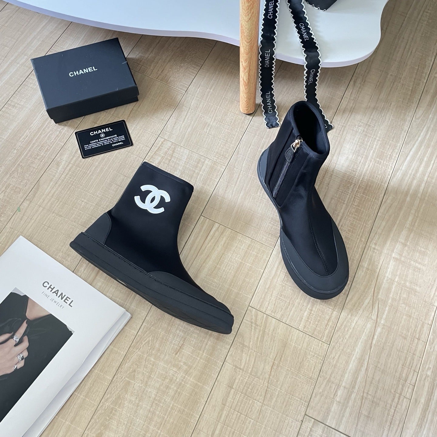 Chanel Leather Boots