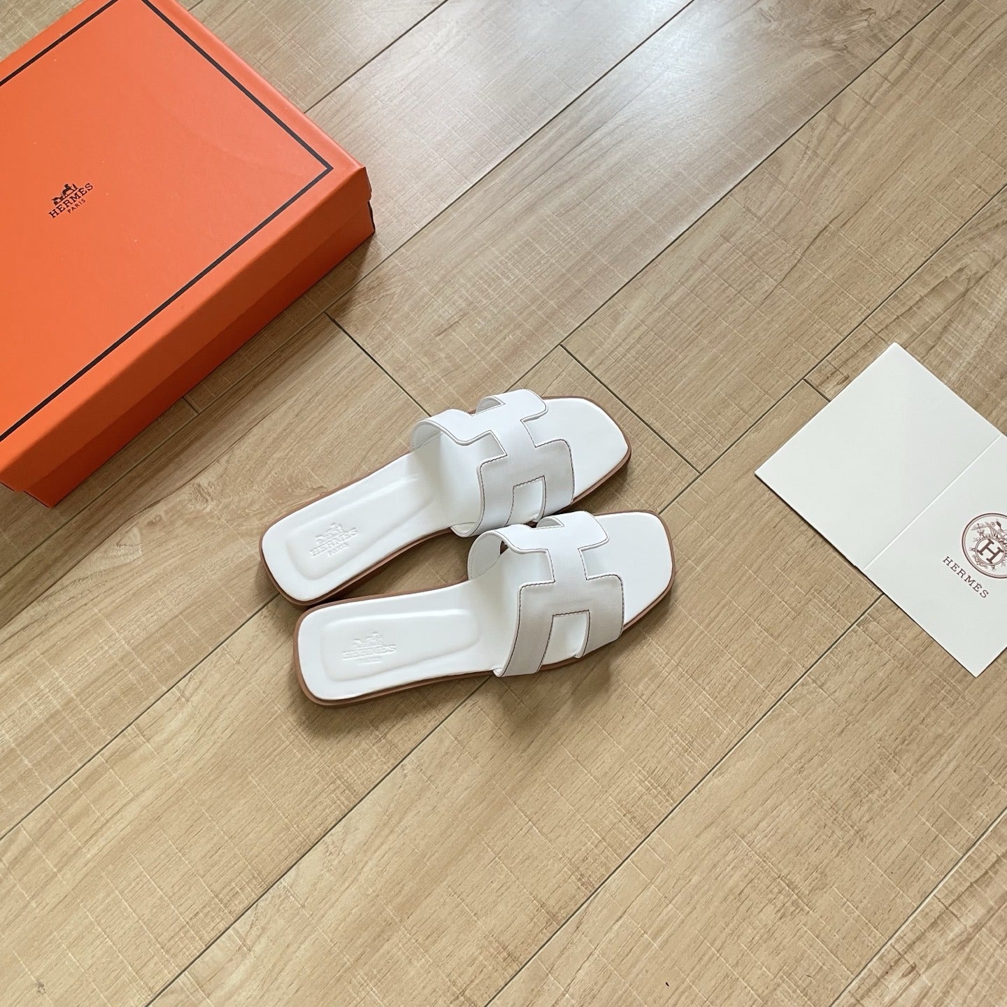 Hermes Leather Slides