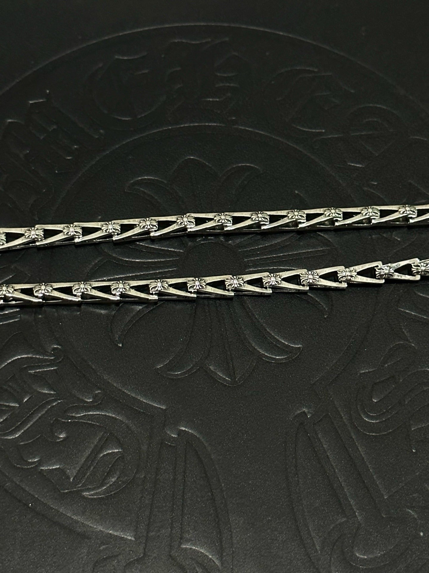 Chrome Hearts Sterling Silver Cross Necklace