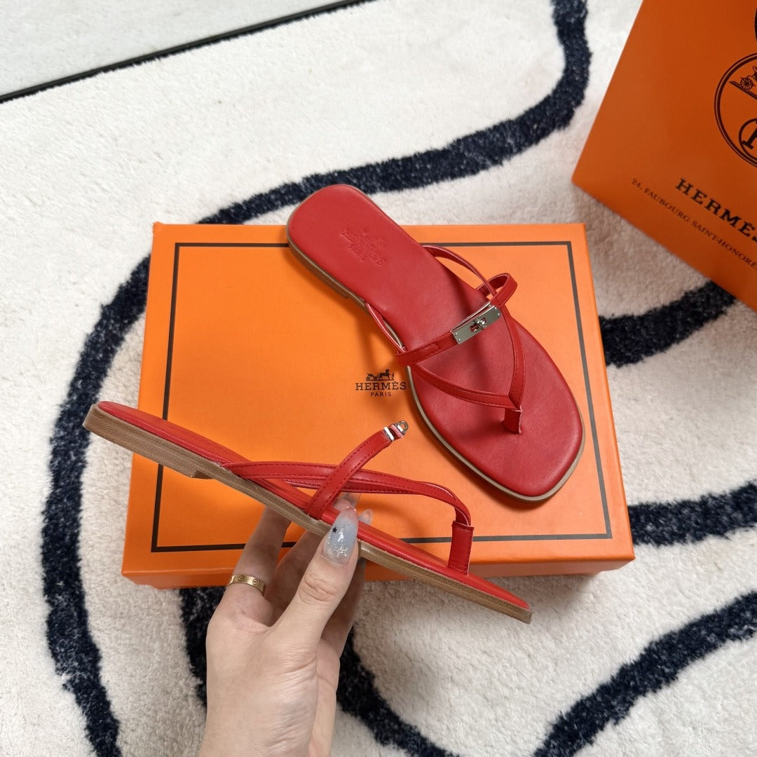 Hermes Leather Logo Slides