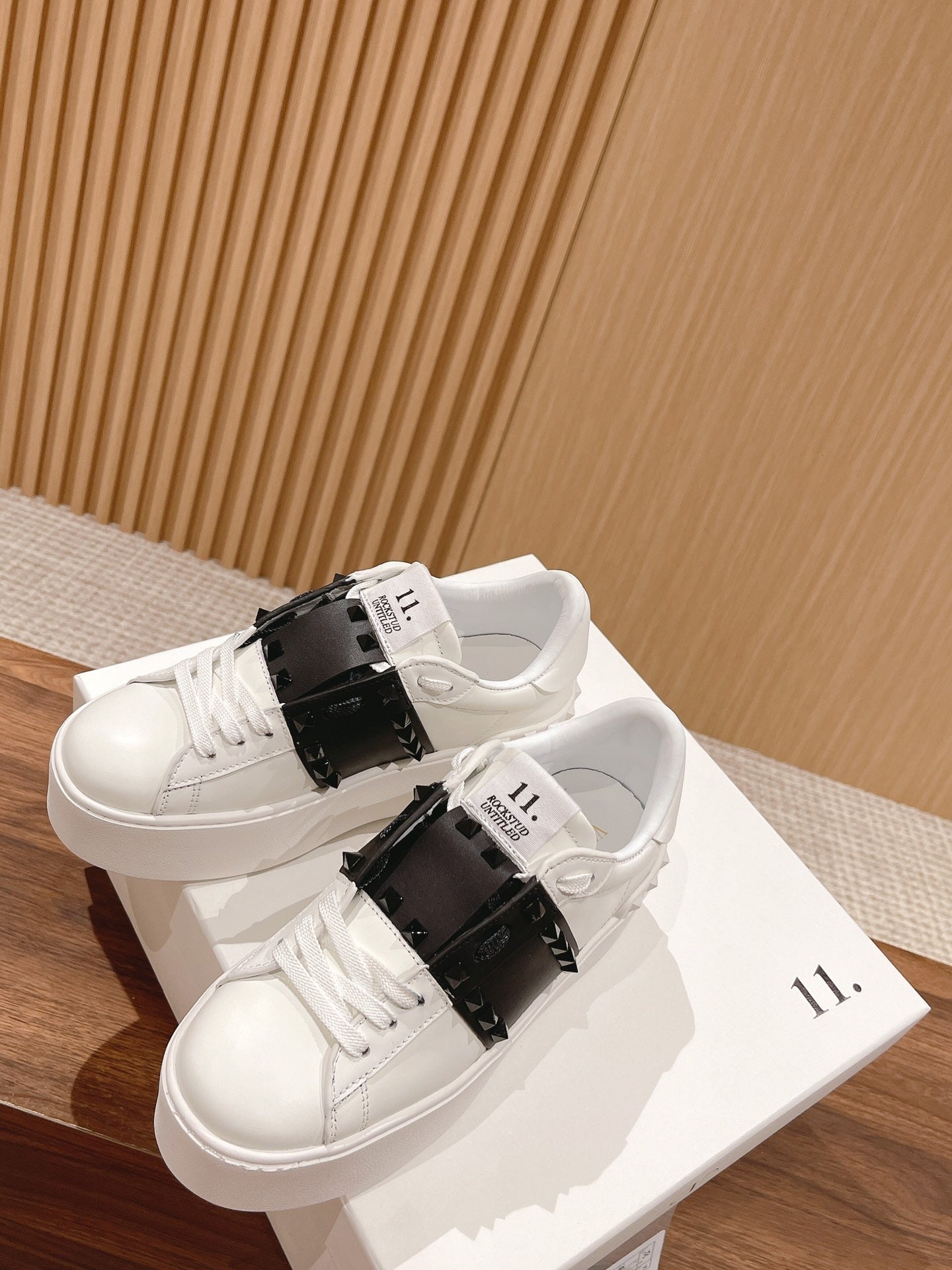 Valentino Calfskin Leather Sneakers