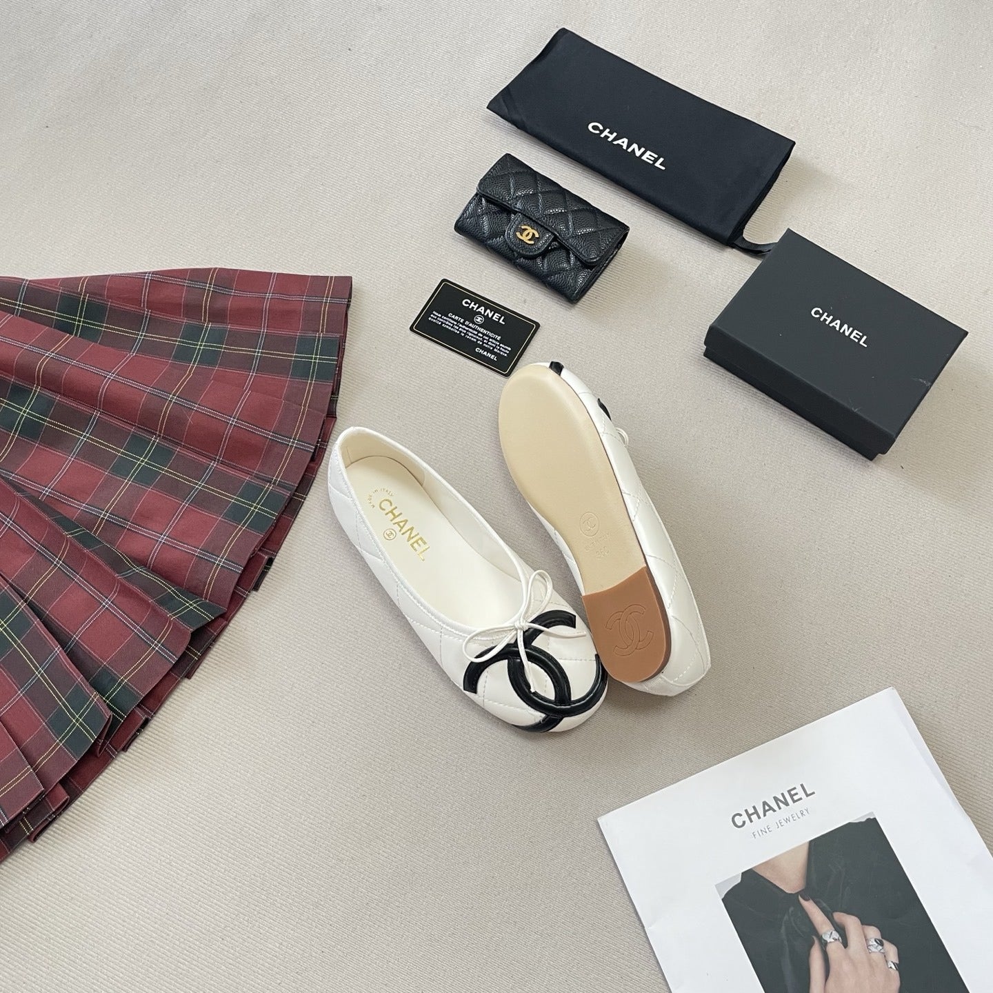 Chanel Leather Ballet Flats