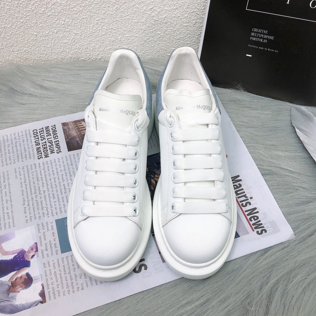 Alexander McQueen Lambskin Leather Logo Sneakers