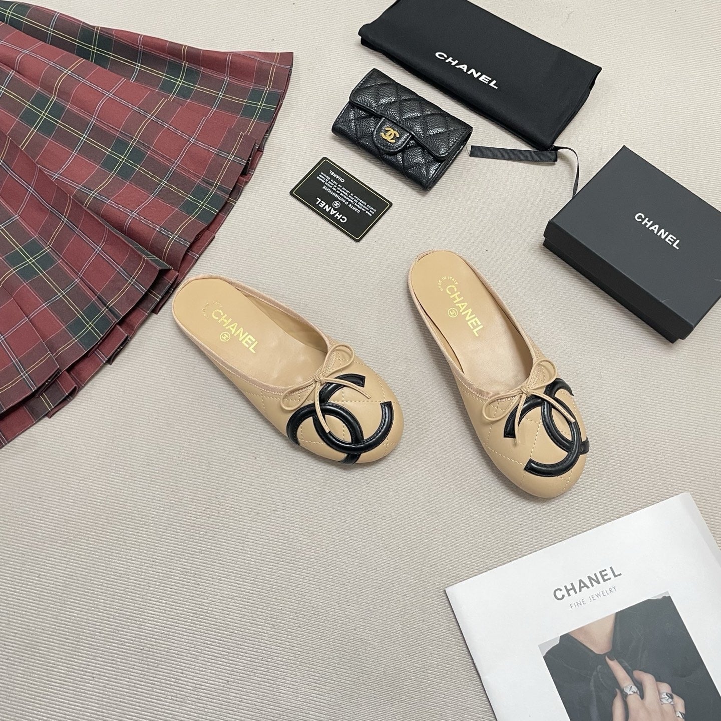 Chanel Leather Ballet Flats