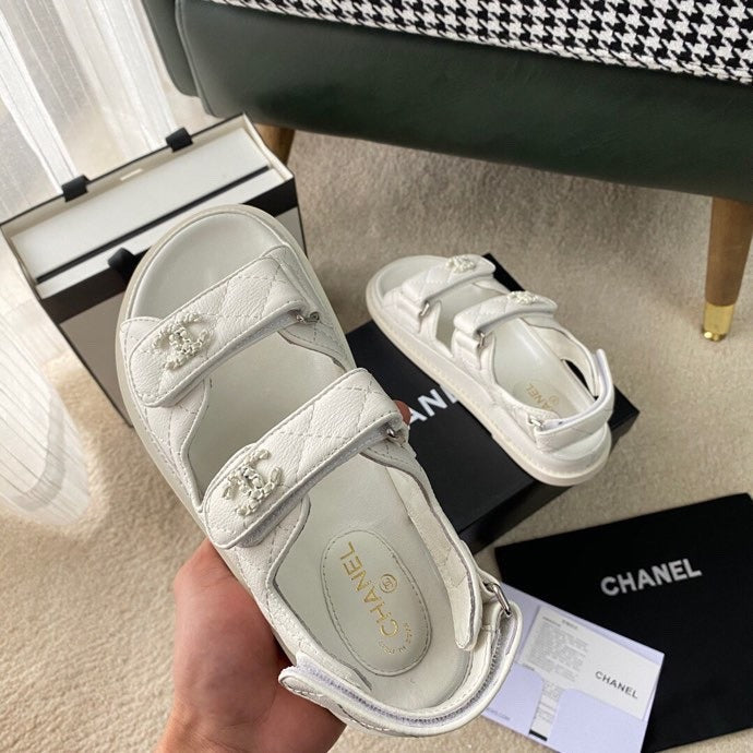 Chanel Lambskin Leather Sandals