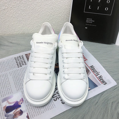 Alexander McQueen Lambskin Leather Logo Sneakers