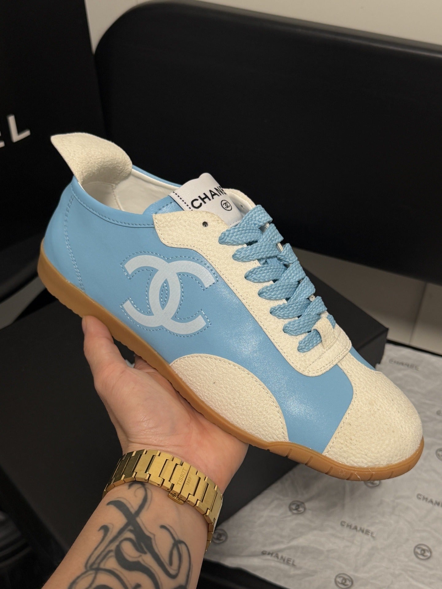 Chanel Leather Sneakers