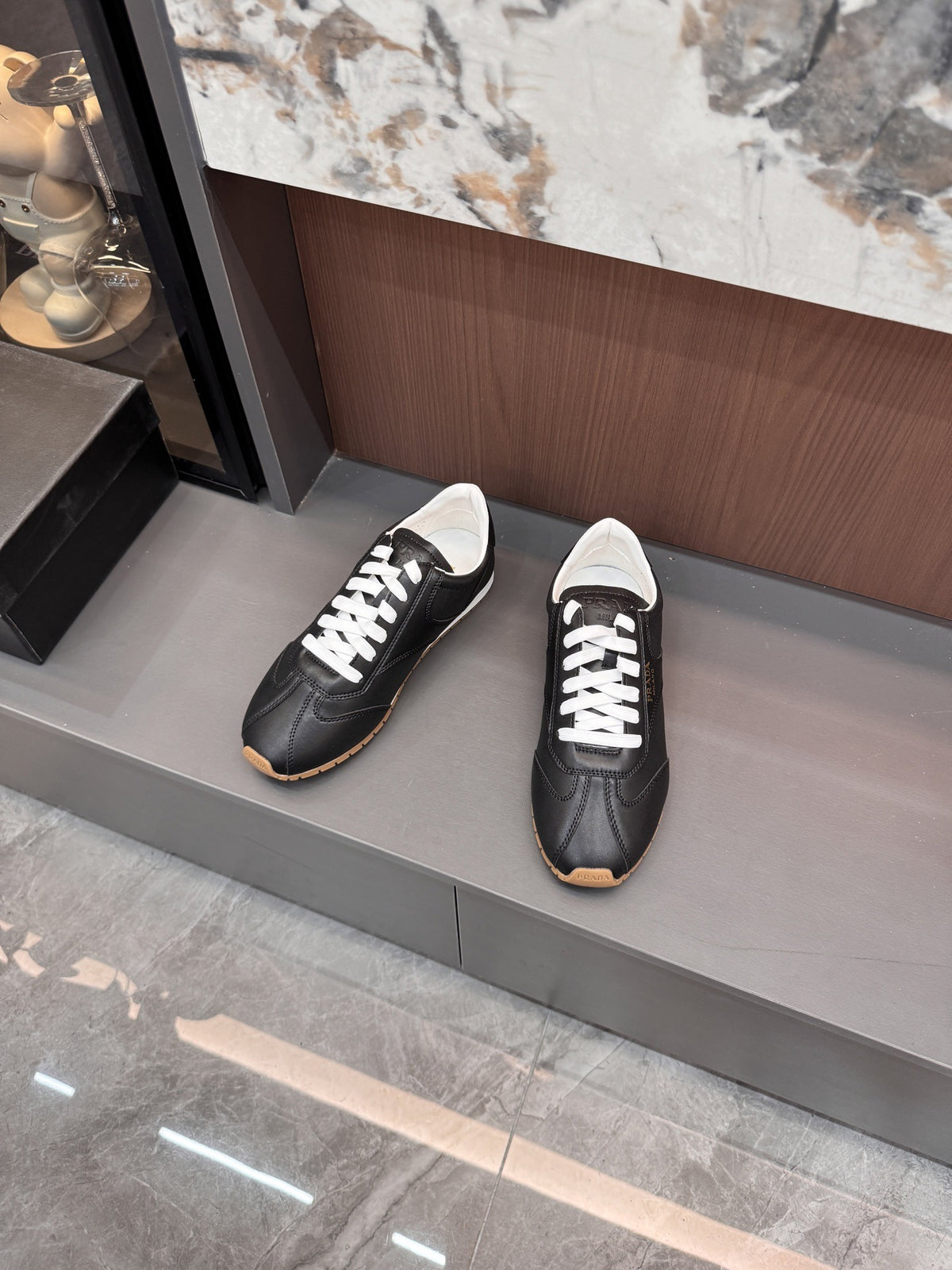 Prada Lambskin Leather Sneakers