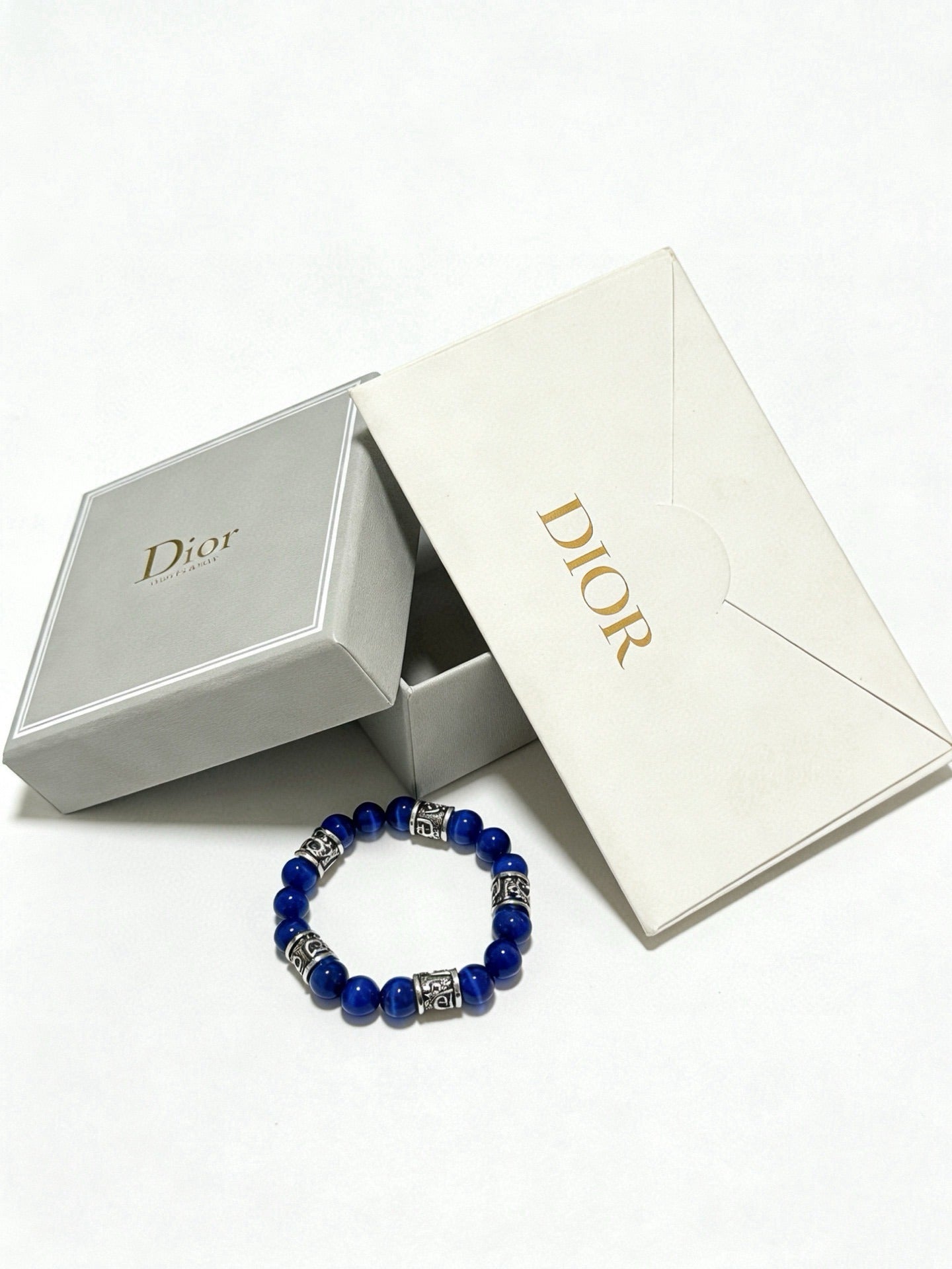 Dior Sterling Silver Vintage-Finish Bracelet