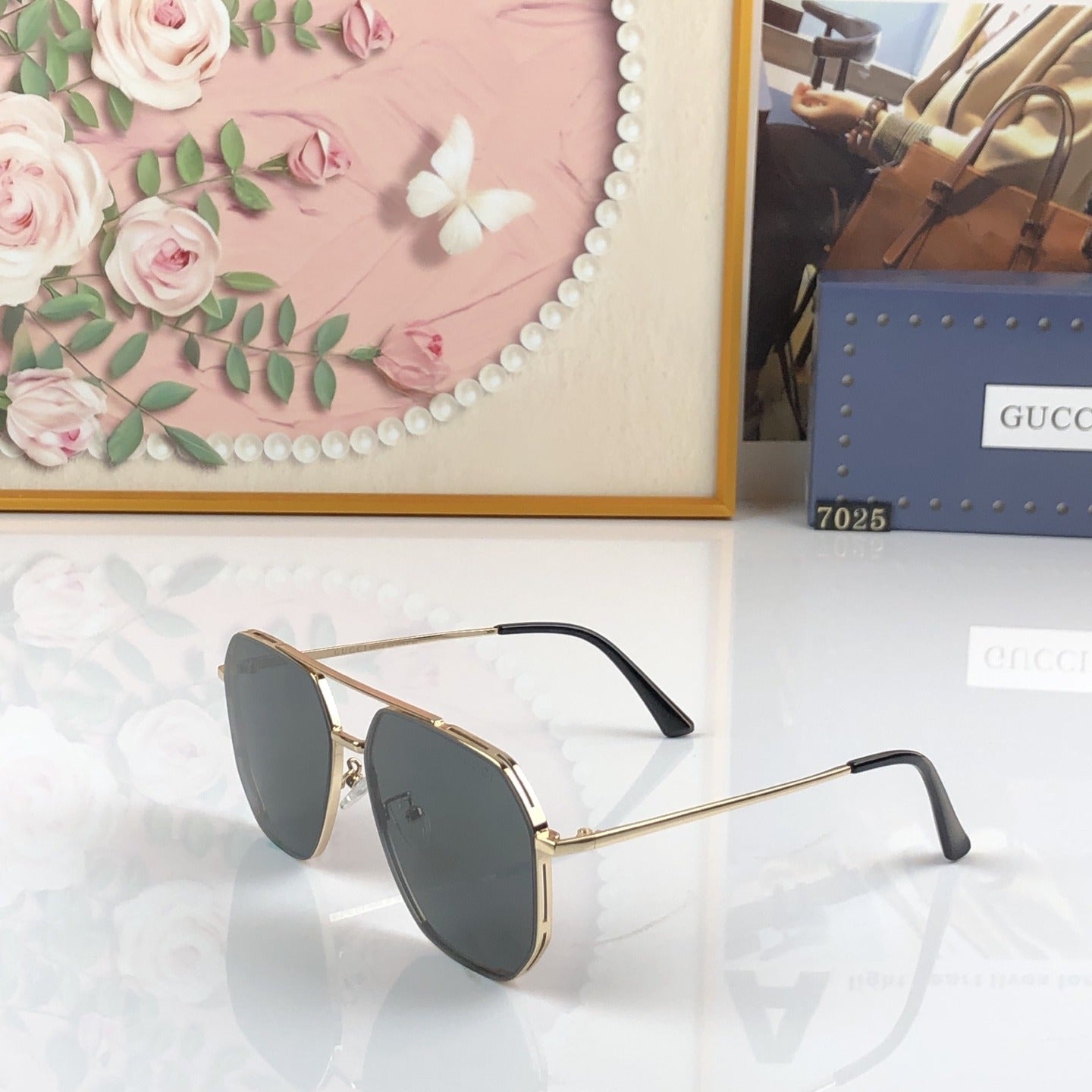 Gucci Nylon Vintage-Finish Sunglasses