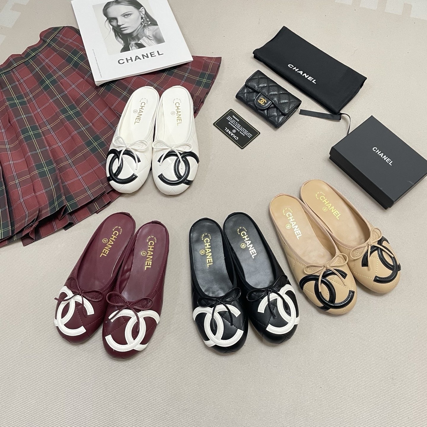 Chanel Leather Ballet Flats