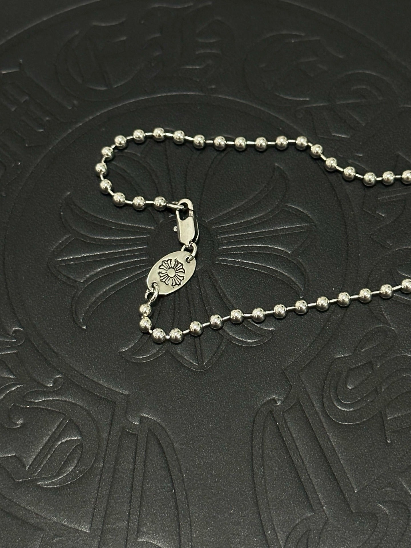 Chrome Hearts Sterling Silver Cross Necklace
